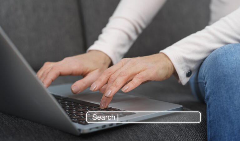 homepage concept with search bar